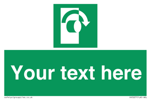 Custom Turn Clockwise Sign